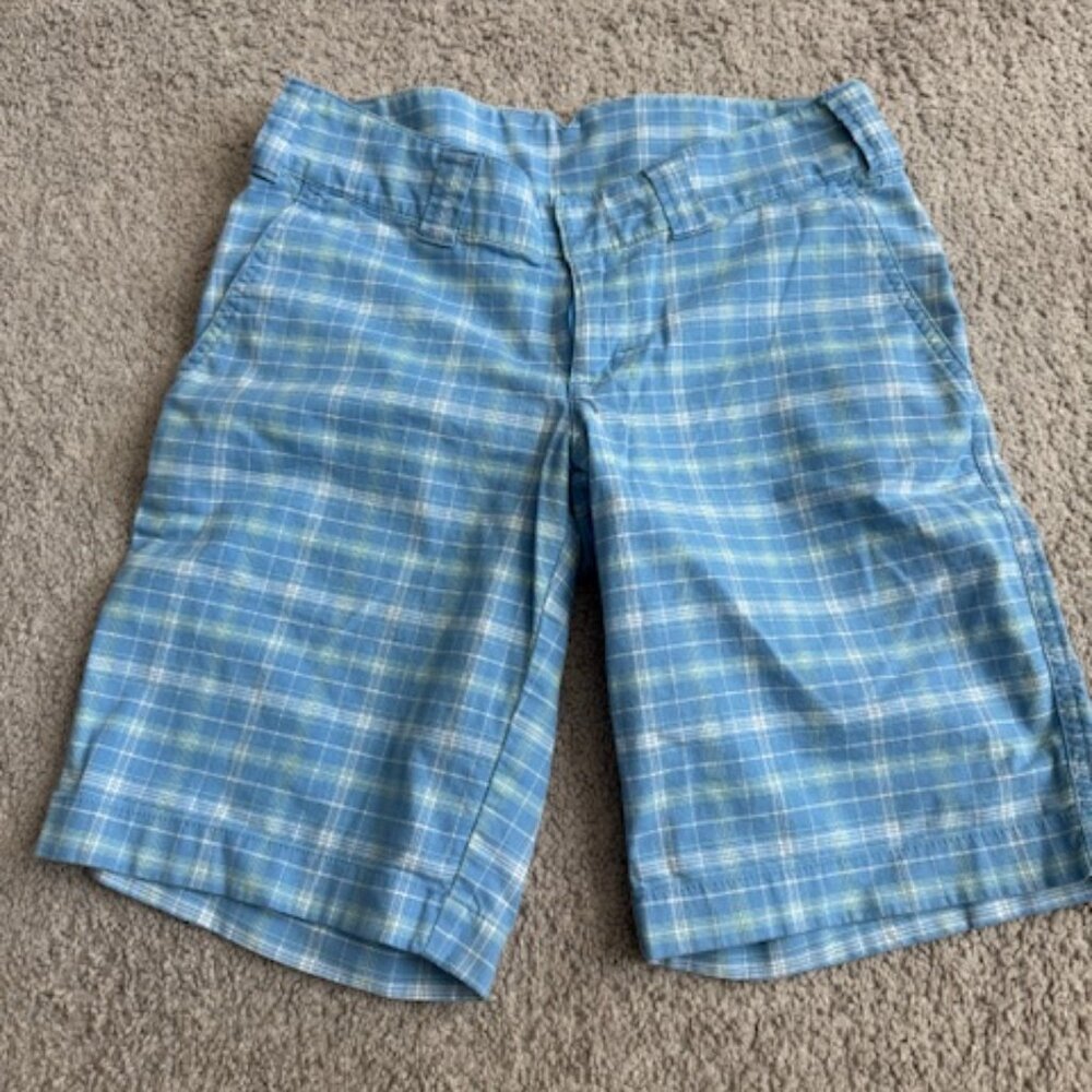The North Face Blue Plaid Shorts - Size 2